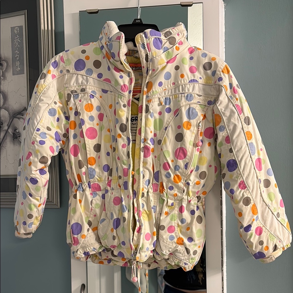 Obermeyer Colorful Polka Dot Jacket size kids 7